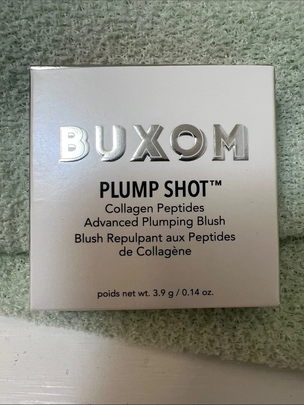 Buxom Plump Shot Advanced Plumping Blush - Pearl Pink Packaging